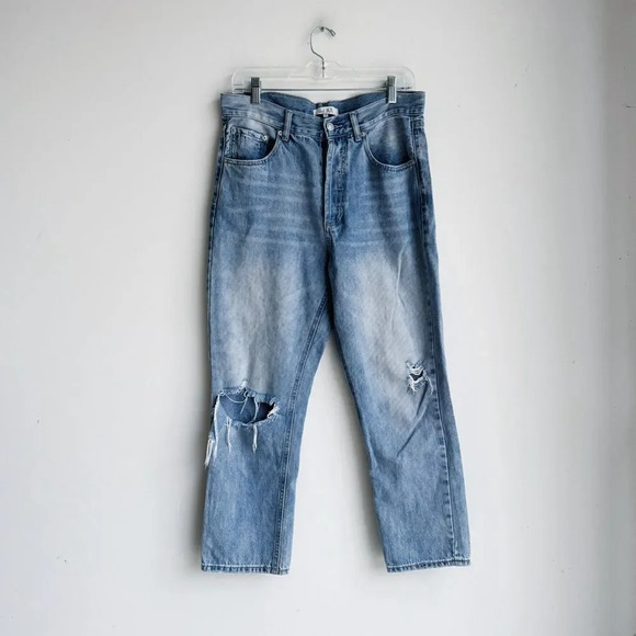 DEL RAY | High Rise Button Fly Cropped Jeans | 28 - Picture 1 of 5